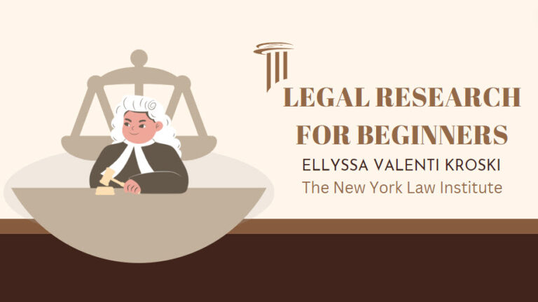 Legal Research for Beginners Webinar