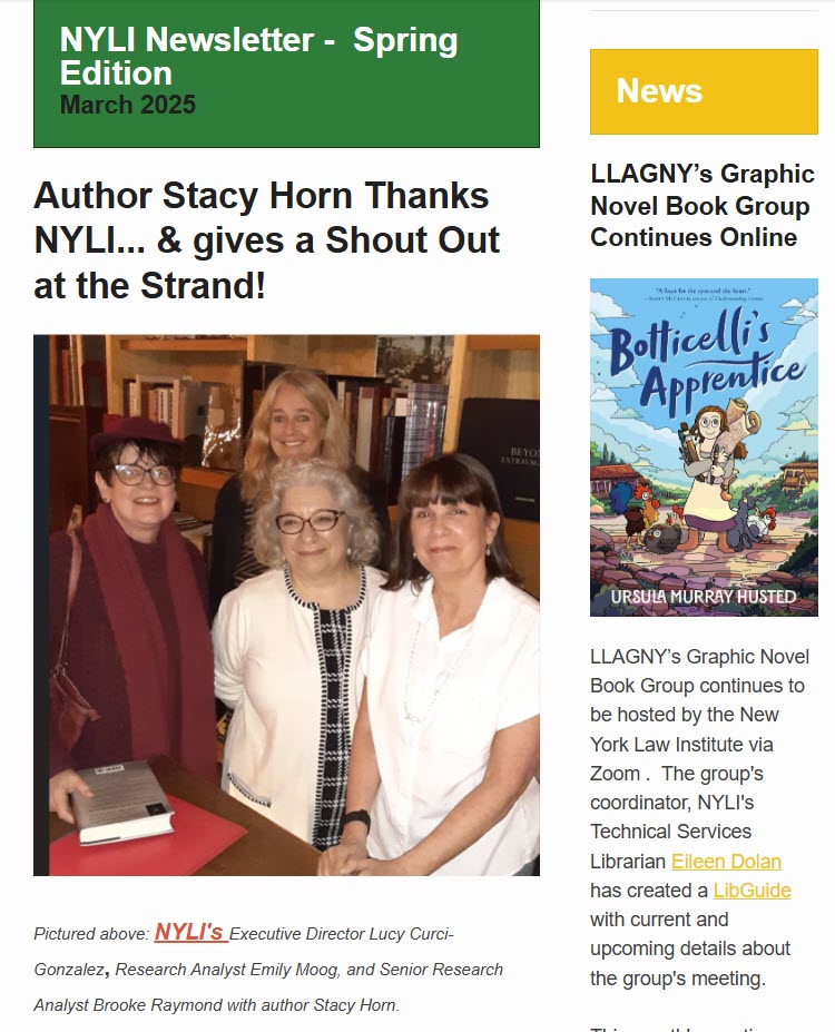 NYLI Newsletter Spring 2025
